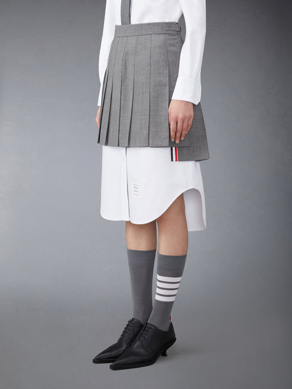WOOL FRESCO PLEATED MINI SKIRT - image 2