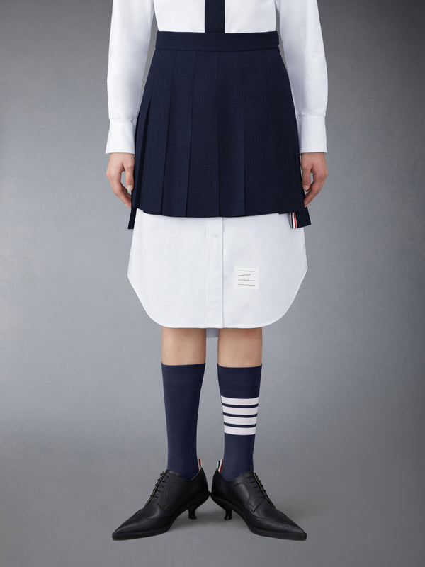 WOOL FRESCO PLEATED MINI SKIRT - featured image