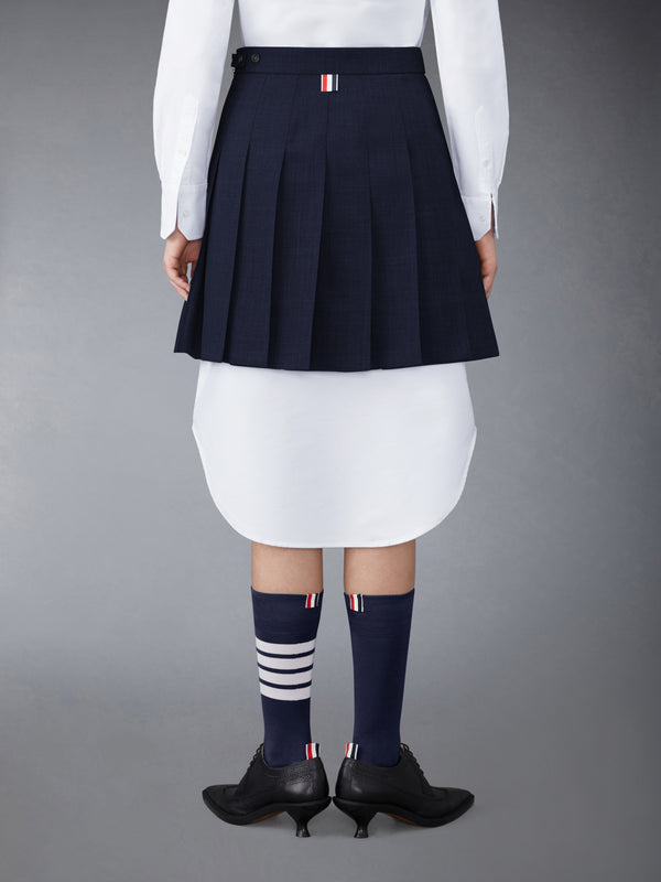 WOOL FRESCO PLEATED MINI SKIRT - image 3
