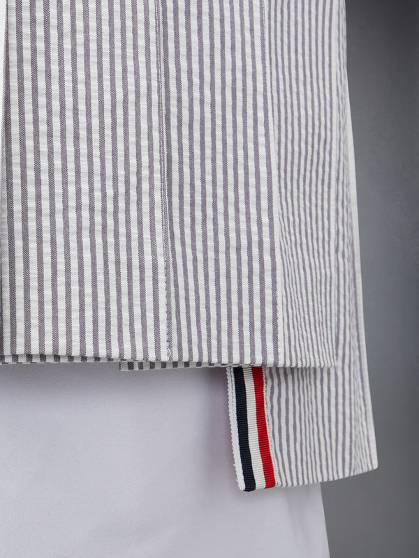 SEERSUCKER PLEATED MINI SKIRT - image 5
