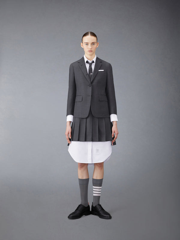 SUPER 120'S TWILL PLEATED MINI SKIRT - image 4