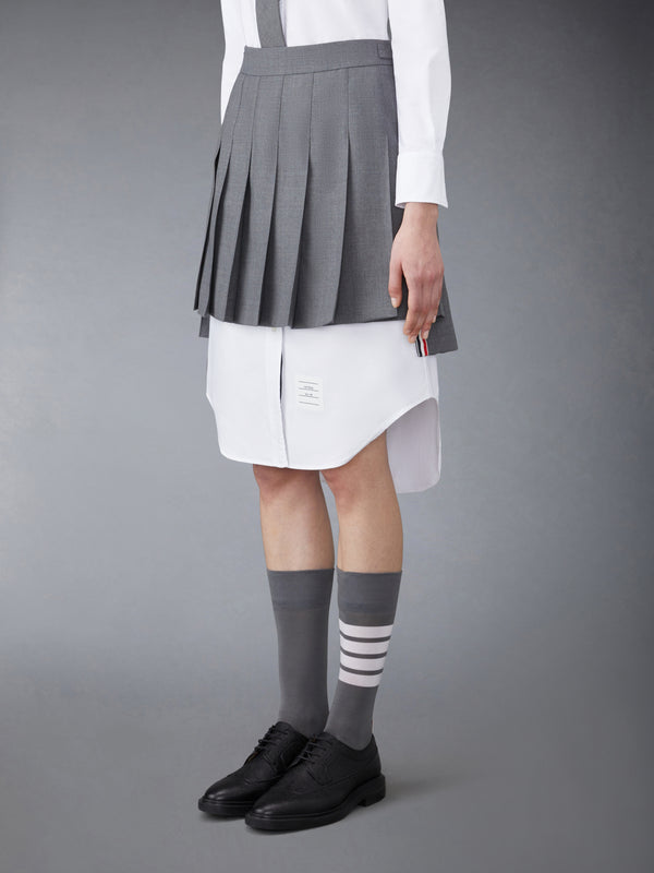 SUPER 120'S TWILL PLEATED MINI SKIRT - image 2