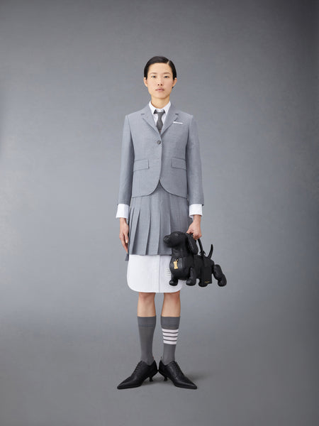 SCHOOL UNIFORM PLEATED MINI SKIRT MED GREY