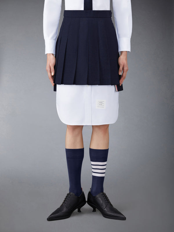 SCHOOL UNIFORM PLEATED MINI SKIRT - featured image