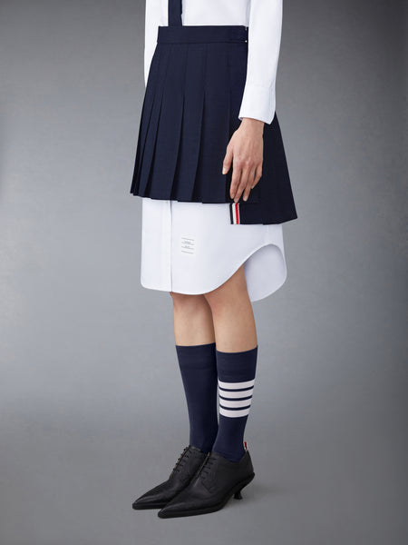 SCHOOL UNIFORM PLEATED MINI SKIRT NAVY