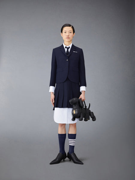 SCHOOL UNIFORM PLEATED MINI SKIRT NAVY