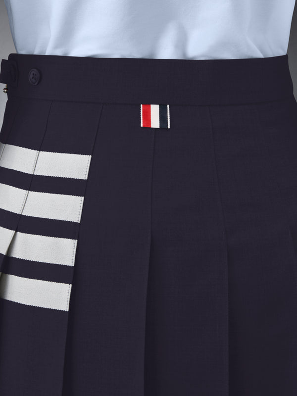 PLAIN WEAVE 4-BAR PLEATED MINI SKIRT - image 6