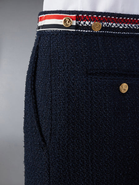 TWEED MINI SKIRT NAVY