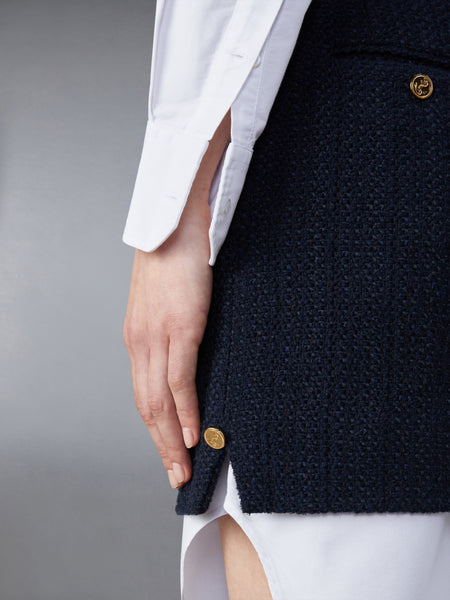 TWEED MINI SKIRT NAVY
