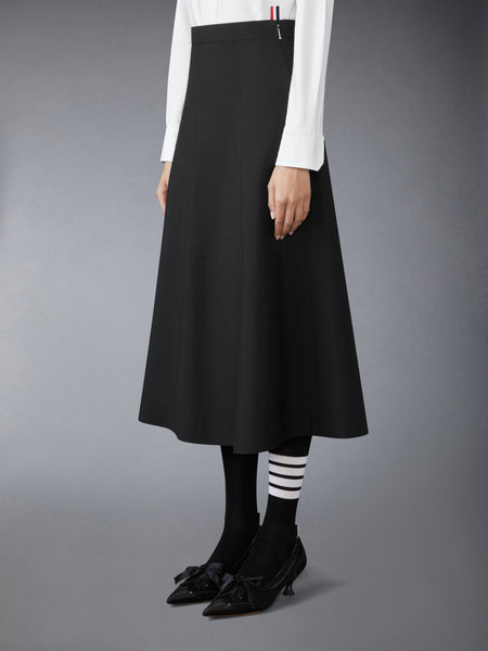 SCHOOL UNIFORM A-LINE SKIRT BLACK