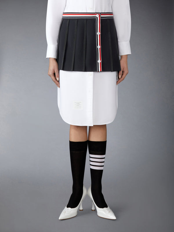 SCHOOL UNIFORM PLAIN WEAVE MINI PLEATED WRAP SKIRT - image 1