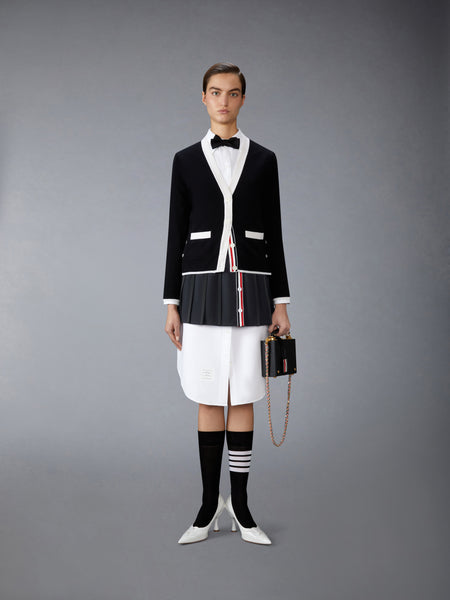 SCHOOL UNIFORM PLAIN WEAVE MINI PLEATED WRAP SKIRT BLACK