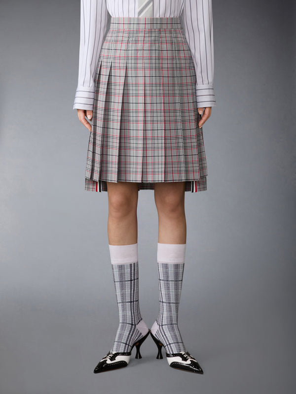 プレイド チェック クールウール プリーツスカート - image 1