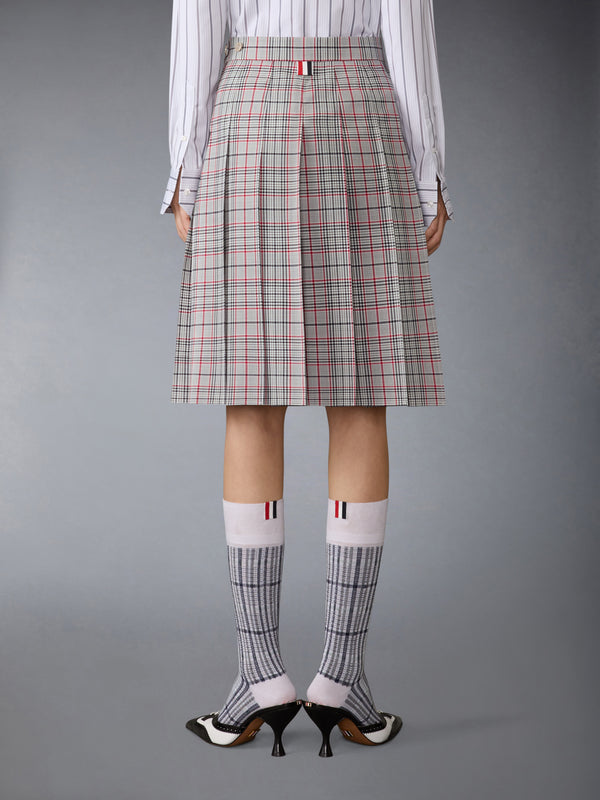 プレイド チェック クールウール プリーツスカート - image 3