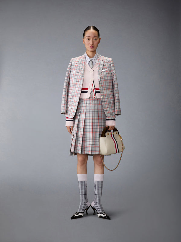 プレイド チェック クールウール プリーツスカート - image 4