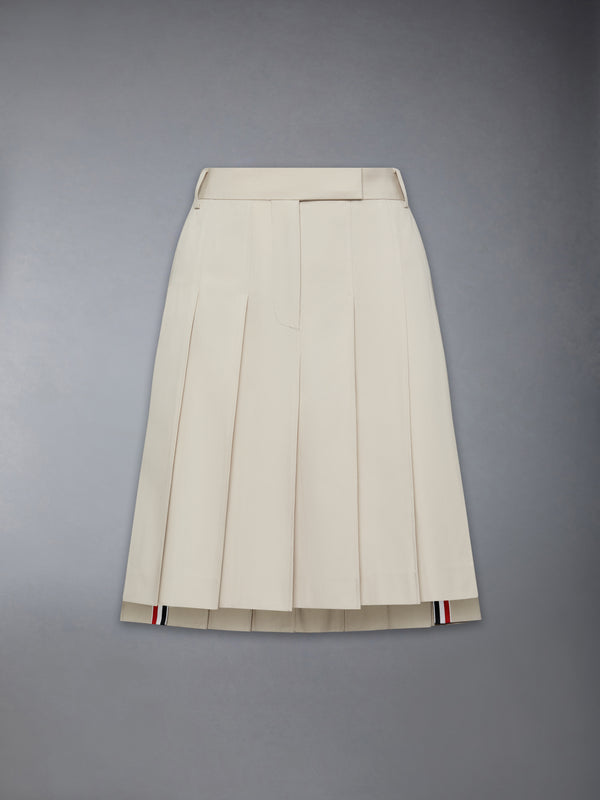 COTTON SUITING PLEATED SKIRT - featured image