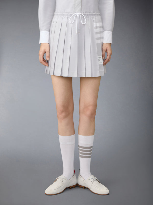 OXFORD 4-BAR DRAWSTRING PLEATED MINI SKIRT - image 1