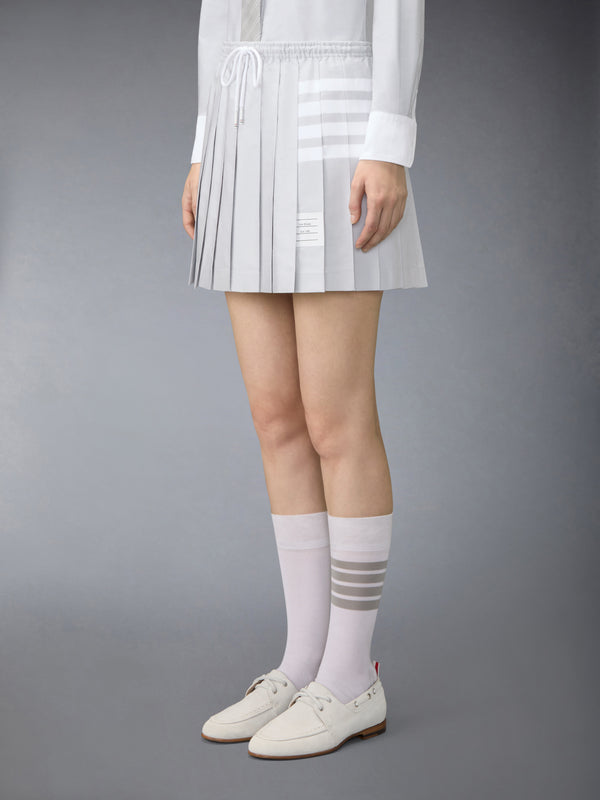 OXFORD 4-BAR DRAWSTRING PLEATED MINI SKIRT - image 2