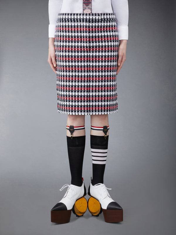 GROSGRAIN TWEED LOW WAIST SKIRT - featured image