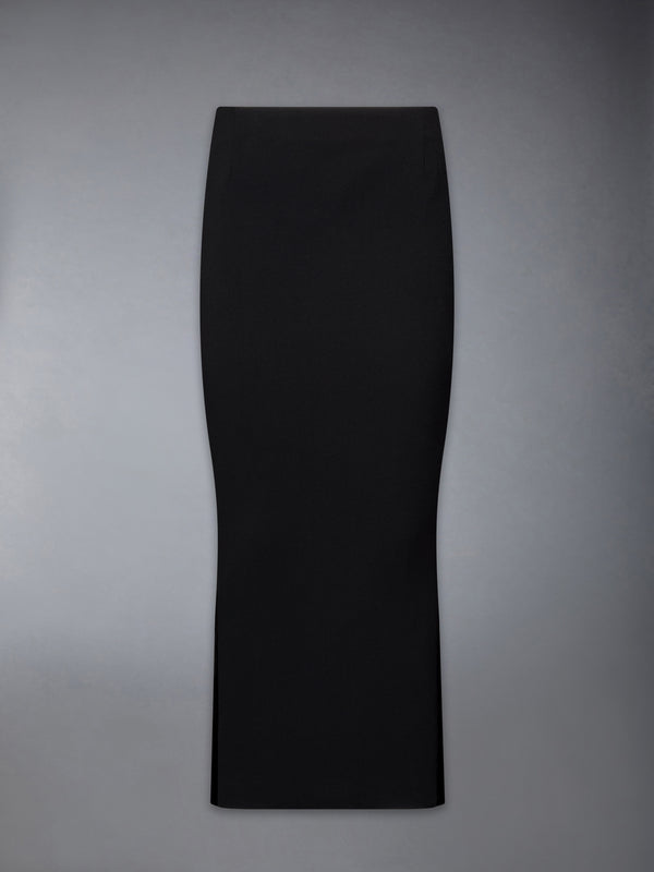 SOLID WOOL CREPE LOW RISE MAXI HOBBLE SKIRT - featured image