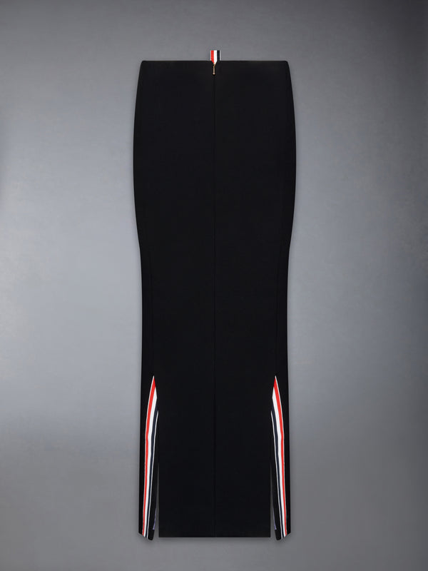 SOLID WOOL CREPE LOW RISE MAXI HOBBLE SKIRT - image 8