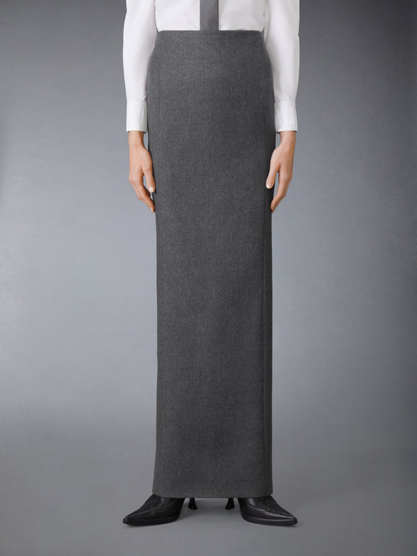 SOLID WOOL FLANNEL PENCIL SKIRT - image 1