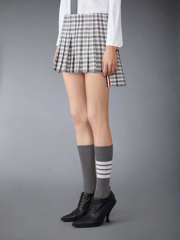 GUNCLUB HEAVY TWILL LOW RISE PLEATED MINI SKIRT - image 2