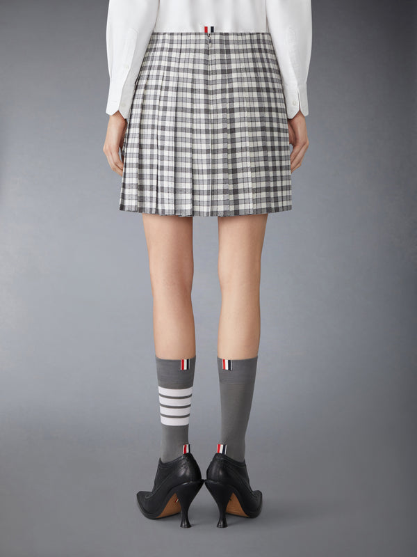 GUNCLUB HEAVY TWILL LOW RISE PLEATED MINI SKIRT - image 4