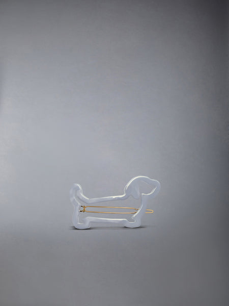 ACETATE HECTOR HAIR CLIP MED GREY