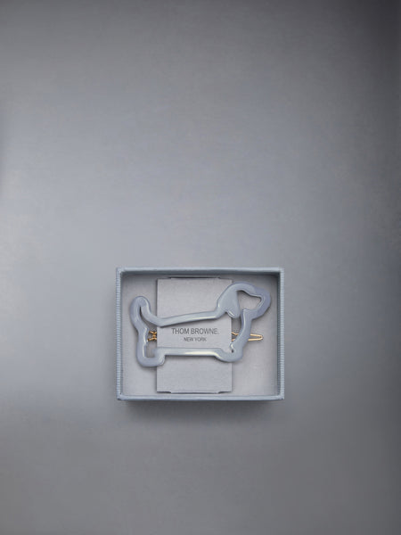 ACETATE HECTOR HAIR CLIP MED GREY