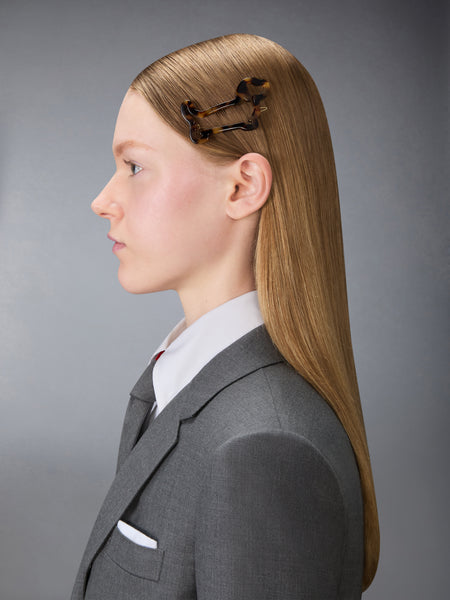 ACETATE HECTOR HAIR CLIP BROWN