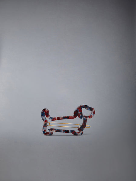 ACETATE HECTOR HAIR CLIP RWBWHT
