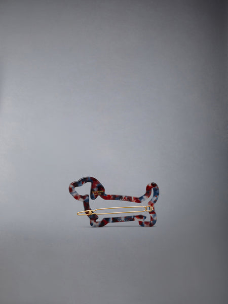 ACETATE HECTOR HAIR CLIP RWBWHT