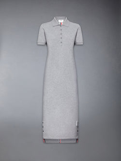 PIQUE RWB STRIPE POLO MIDI DRESS