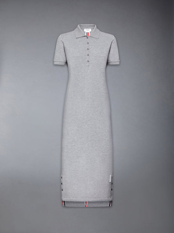 PIQUE RWB STRIPE POLO MIDI DRESS - featured image