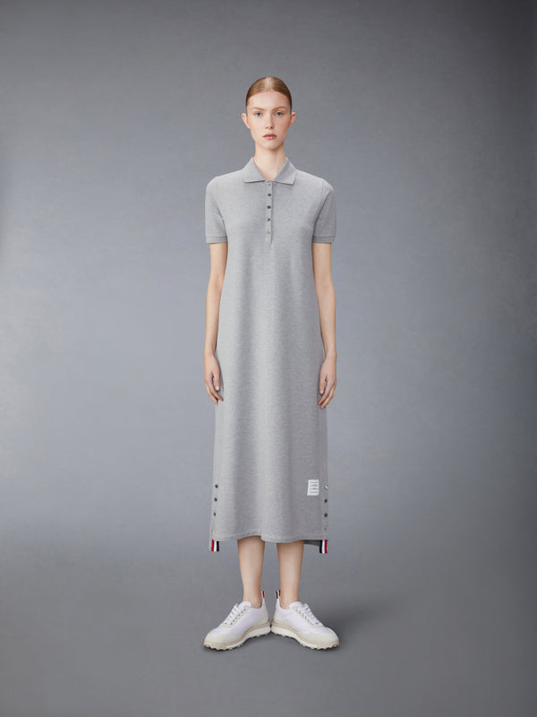 PIQUE RWB STRIPE POLO MIDI DRESS - image 1