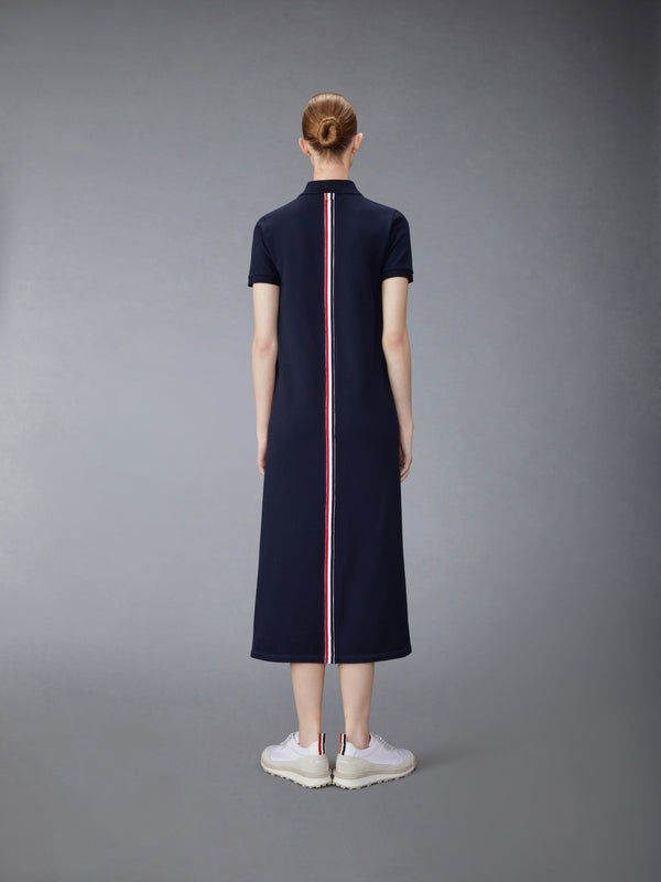 PIQUE RWB STRIPE POLO MIDI DRESS - image 3