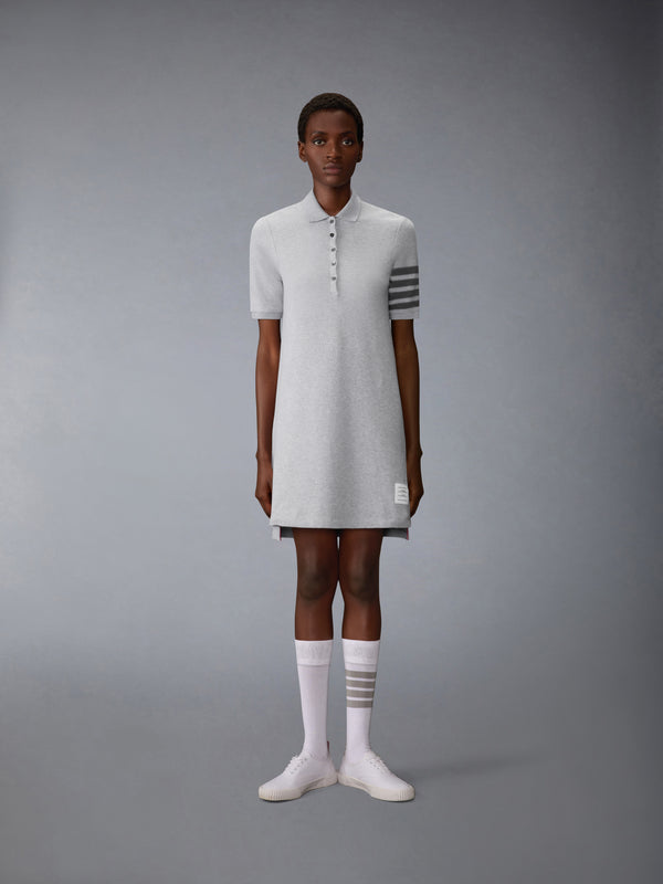 TEXTURED PIQUE 4-BAR POLO DRESS - image 1
