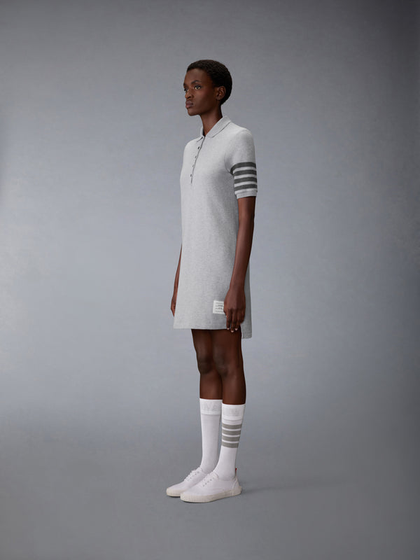 TEXTURED PIQUE 4-BAR POLO DRESS - image 2