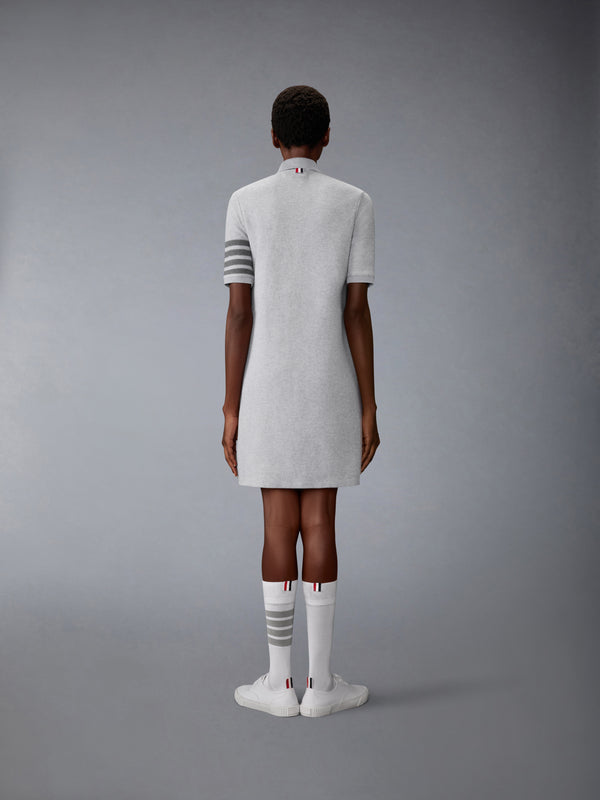 TEXTURED PIQUE 4-BAR POLO DRESS - image 3
