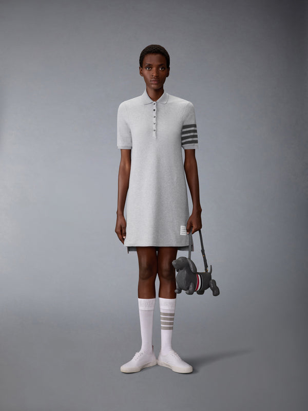 TEXTURED PIQUE 4-BAR POLO DRESS - image 4