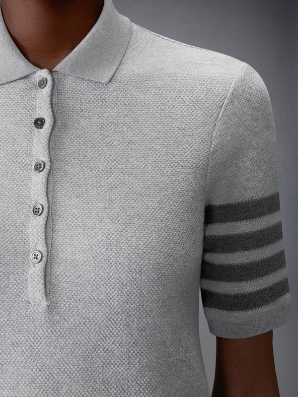 TEXTURED PIQUE 4-BAR POLO DRESS - image 6
