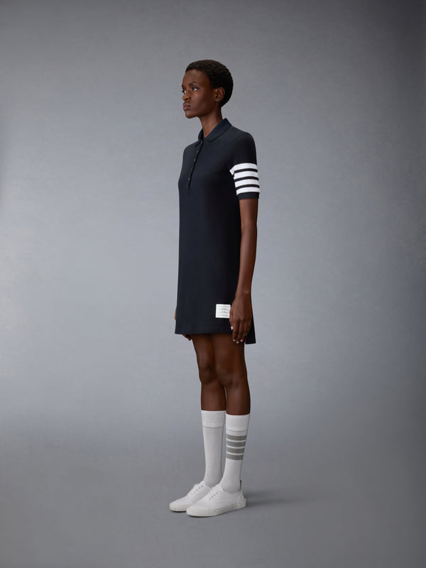 TEXTURED PIQUE 4-BAR POLO DRESS - image 2