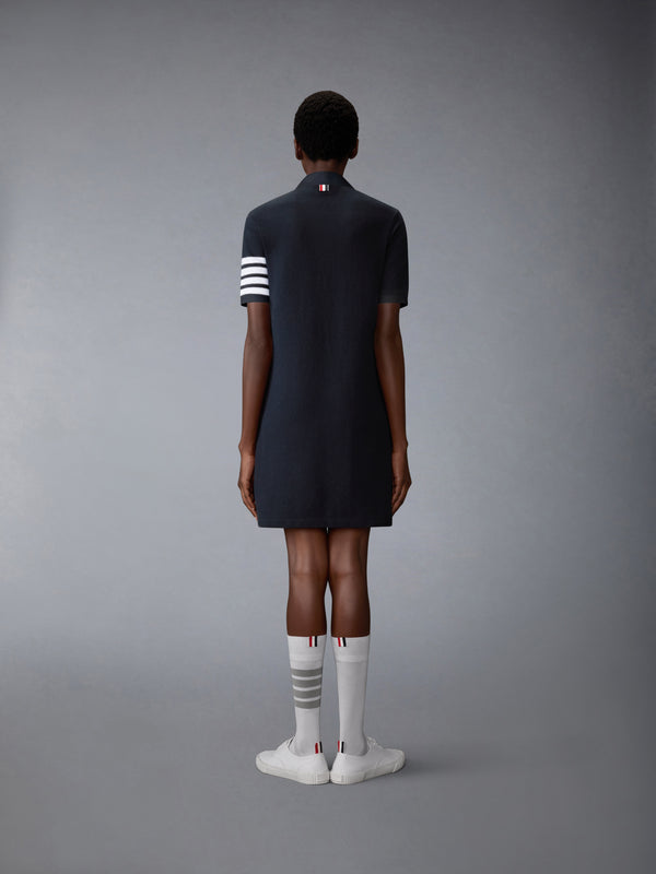 TEXTURED PIQUE 4-BAR POLO DRESS - image 3