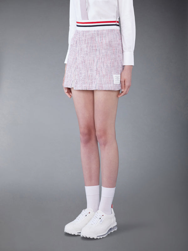 SEERSUCKER TWEED BOX PLEAT MINI SKIRT - image 2