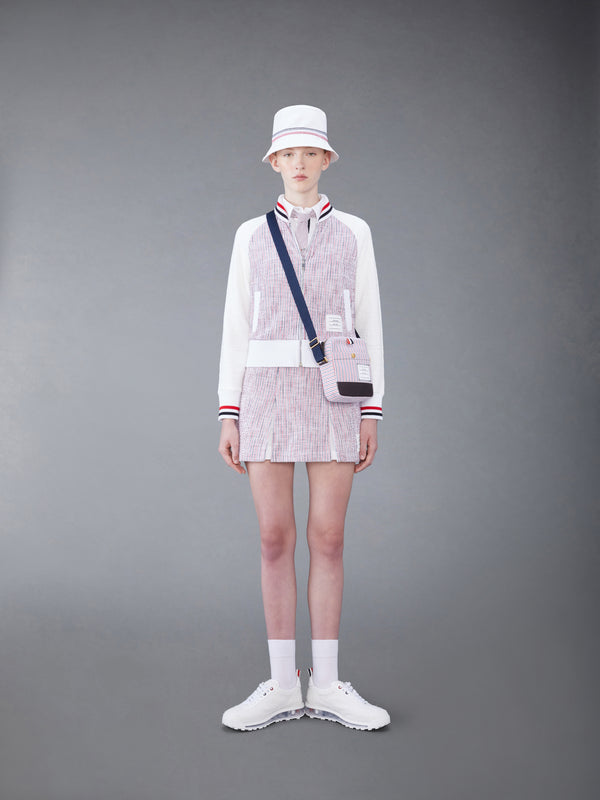 SEERSUCKER TWEED BOX PLEAT MINI SKIRT - image 4