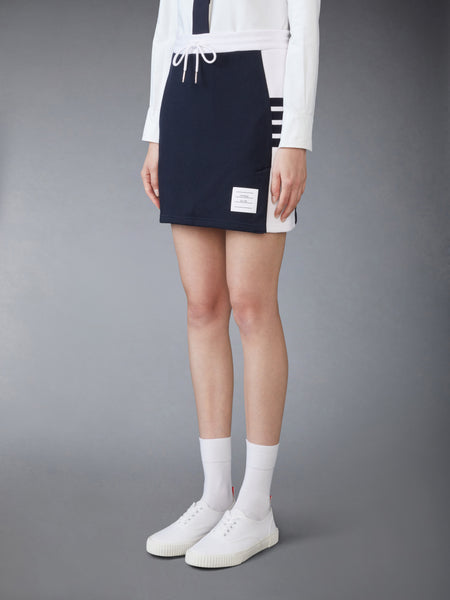 CLASSIC 4-BAR JERSEY MINI SKIRT NAVY