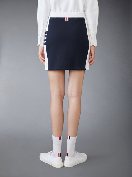 CLASSIC 4-BAR JERSEY MINI SKIRT NAVY