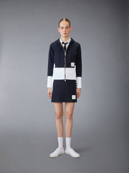 CLASSIC 4-BAR JERSEY MINI SKIRT NAVY