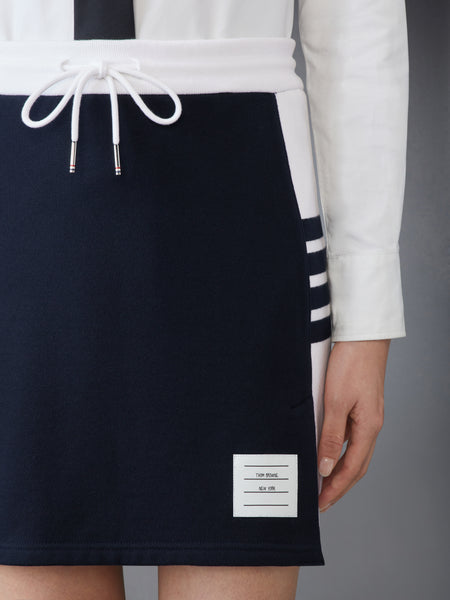 CLASSIC 4-BAR JERSEY MINI SKIRT NAVY